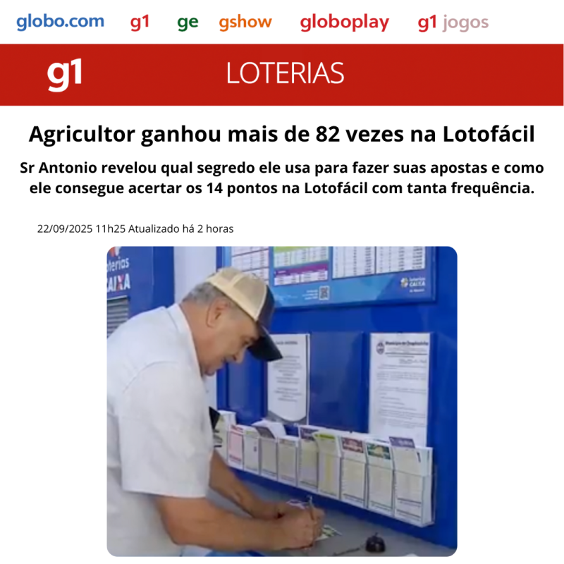 Agricultor na lotérica